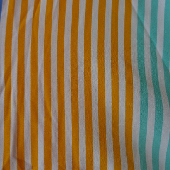 Shein rainbow pink orange blue green stripe batwing top M 6 Medium S SMall SM - Picture 8 of 11